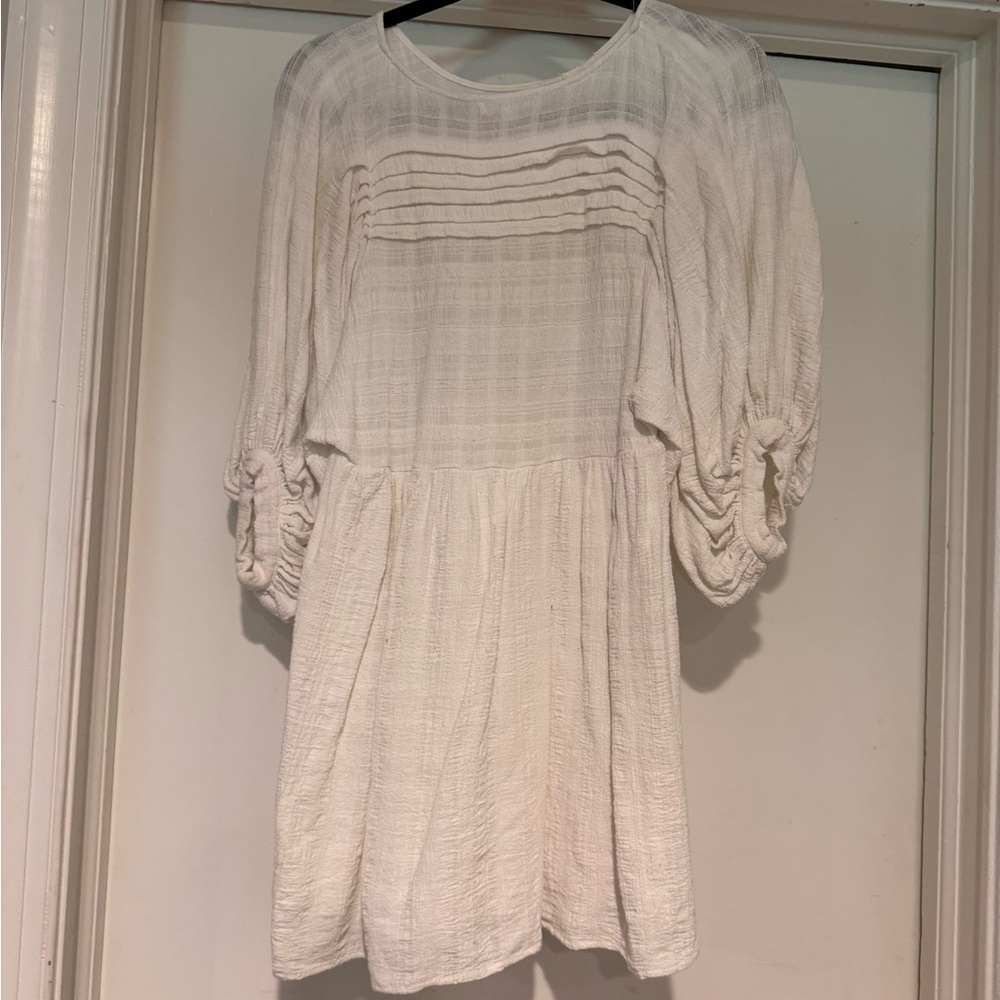 Free The Roses Puff Sleeve Cottage Prairie Dress